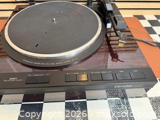 MaxSold Auction: Denon DP-47F Direct Drive Fully Automatic Turntable w/ Nagaoka MP-11 Gold - Tested Working - Milton (Ontario, Canada) SELLER MANAGED Downsizing Online Auction - Broadway Avenue