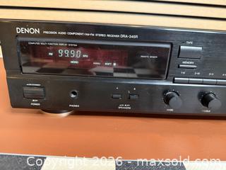 MaxSold Auction: Denon DRA-345R AM/FM Stereo Receiver - S.L.D.C. Design - Tested Working - Milton (Ontario, Canada) SELLER MANAGED Downsizing Online Auction - Broadway Avenue