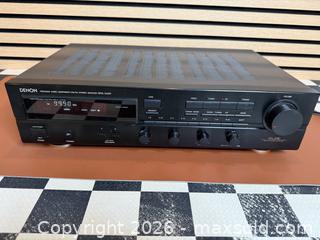 MaxSold Auction: Denon DRA-345R AM/FM Stereo Receiver - S.L.D.C. Design - Tested Working - Milton (Ontario, Canada) SELLER MANAGED Downsizing Online Auction - Broadway Avenue