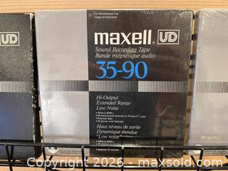 MaxSold Auction: Lot of 6 Maxell & TDK 1/4" Reel-to-Reel Audio Tapes (NOS/Open Box) - Milton (Ontario, Canada) SELLER MANAGED Downsizing Online Auction - Broadway Avenue