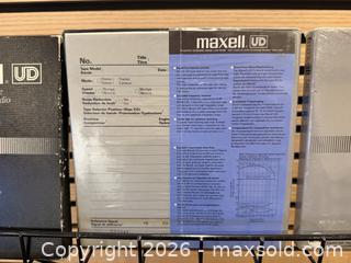 MaxSold Auction: Lot of 6 Maxell & TDK 1/4" Reel-to-Reel Audio Tapes (NOS/Open Box) - Milton (Ontario, Canada) SELLER MANAGED Downsizing Online Auction - Broadway Avenue
