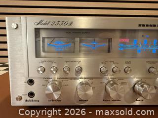 MaxSold Auction: Vintage Marantz Model 2330B Stereophonic Receiver - Fully Serviced & Restored - Milton (Ontario, Canada) SELLER MANAGED Downsizing Online Auction - Broadway Avenue