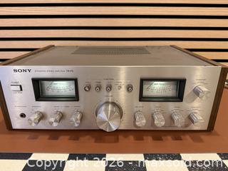 MaxSold Auction: Vintage Sony TA-F5 Integrated Stereo Amplifier - Pulse Power Supply - Tested Working - Milton (Ontario, Canada) SELLER MANAGED Downsizing Online Auction - Broadway Avenue