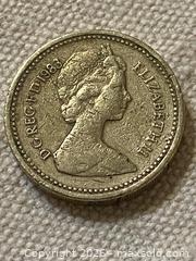 MaxSold Auction: 1983 United Kingdom One Pound Coin (Nickel-brass) - Toronto (Ontario, Canada) SELLER MANAGED Downsizing Online Auction - O'connor Drive (CONDO)