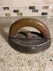 MaxSold Auction: Antique Cast Iron Flat Iron Size IV - Taylor Forbes Guelph Canada Marked - Toronto (Ontario, Canada) SELLER MANAGED Downsizing Online Auction - O'connor Drive (CONDO)