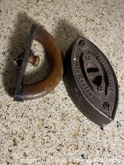 MaxSold Auction: Antique Cast Iron Flat Iron Size IV - Taylor Forbes Guelph Canada Marked - Toronto (Ontario, Canada) SELLER MANAGED Downsizing Online Auction - O'connor Drive (CONDO)