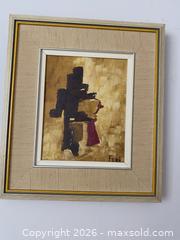 MaxSold Auction: Framed Abstract Oil Painting Signed 'Fern' - 16x14 - Toronto (Ontario, Canada) SELLER MANAGED Downsizing Online Auction - O'connor Drive (CONDO)
