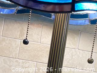 MaxSold Auction: Vintage Tiffany-Style Stained Glass Table/Desk Lamp, 25 x 15 in - Toronto (Ontario, Canada) SELLER MANAGED Downsizing Online Auction - O'connor Drive (CONDO)