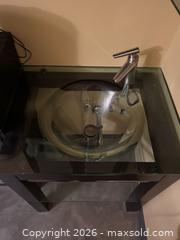 MaxSold Auction: Bathroom Vanity with Glass Vessel Sink and Glass Countertop - Olds (Alberta, Canada) PARTNER MANAGED Commercial Liquidation Online Auction - 49 Avenue