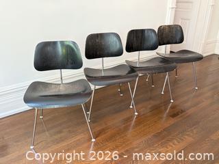 MaxSold Auction: VINTAGE EAMES DCM CHAIRS SET OF 4 - Yorkville (Ontario, Canada) PARTNER MANAGED Designer Online Auction - Bedford Road