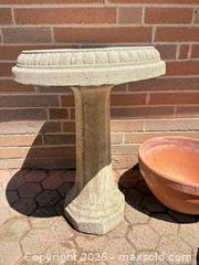MaxSold Auction: Concrete Birdbath & Assorted Flower Pots - Oakville (Ontario, Canada) PARTNER MANAGED Estate Sale Online Auction - Elmhurst Avenue