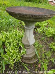 MaxSold Auction: Two-piece Concrete Birdbath - Oakville (Ontario, Canada) PARTNER MANAGED Estate Sale Online Auction - Elmhurst Avenue