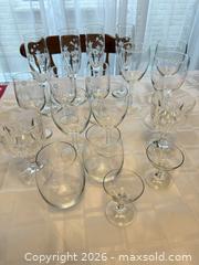 MaxSold Auction: Assorted Crystal & Glass Stemware Set (11–20 Pieces) - London (Ontario, Canada) PARTNER MANAGED Downsizing Online Auction - Reeves Avenue