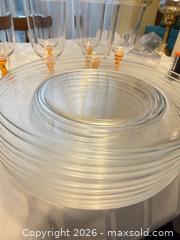MaxSold Auction: Clear & Orange Plastic Dinnerware Set with Wine Glasses, 12-Piece - London (Ontario, Canada) PARTNER MANAGED Downsizing Online Auction - Reeves Avenue