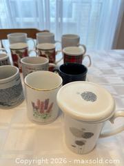 MaxSold Auction: Lot of 13 Assorted Ceramic & Porcelain Coffee/Tea Mugs - London (Ontario, Canada) PARTNER MANAGED Downsizing Online Auction - Reeves Avenue