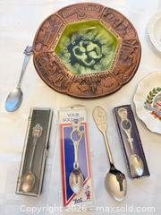 MaxSold Auction: Mixed Lot: Souvenir Spoons, Commemorative Plates & Ashtray (6-15) - London (Ontario, Canada) PARTNER MANAGED Downsizing Online Auction - Reeves Avenue