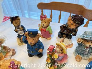 MaxSold Auction: Mixed Resin Collectible Bear Figurine Set (6-10 Pieces) - London (Ontario, Canada) PARTNER MANAGED Downsizing Online Auction - Reeves Avenue