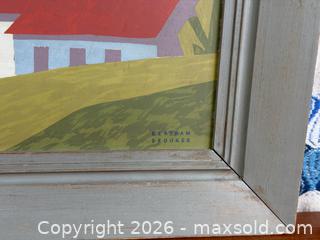 MaxSold Auction: Sampson Matthews BERTRAM BROOKER 'Church Village (Laurentian Village)' Silkscreen - Framed - Hamilton (Ontario, Canada) SELLER MANAGED Estate Sale Online Auction - Gertrude Street