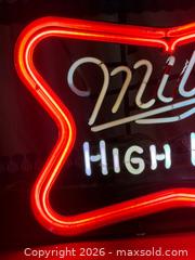 MaxSold Auction: Vintage Miller High Life Neon Sign - 1970s - Hamilton (Ontario, Canada) SELLER MANAGED Estate Sale Online Auction - Gertrude Street