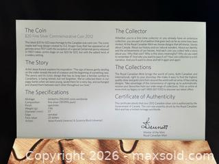 MaxSold Auction: 2012 Royal Canadian Mint $20 Fine Silver Coin – Farewell to the Penny - London (Ontario, Canada) PARTNER MANAGED Downsizing Online Auction - Trillium Crescent