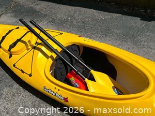 MaxSold Auction: ClearWater Muskoka Yellow Kayak with Paddle, Safety Kit & Original Documents - London (Ontario, Canada) PARTNER MANAGED Downsizing Online Auction - Trillium Crescent