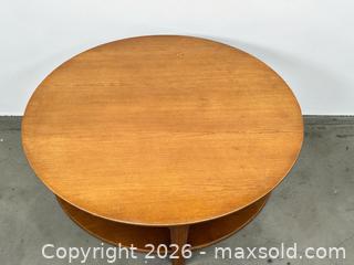 MaxSold Auction: Vintage Gibbard Craftsmen Round Coffee Table with Glass Top  - London (Ontario, Canada) PARTNER MANAGED Downsizing Online Auction - Trillium Crescent