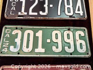 MaxSold Auction: Totally cool license plate picture. - Watsonville (California, USA) SELLER MANAGED Estate Sale Online Auction -  Hames Road