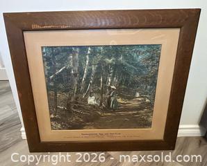 MaxSold Auction: Antique Framed Rod and Gun Club Photo Print by Paul Yates - Burlington (Ontario, Canada) SELLER MANAGED Estate Sale Online Auction - Fairview Street (STORAGE)