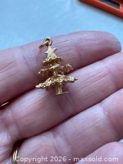 MaxSold Auction: 10K Gold Christmas Tree Pendant and Ring with Red Stone - Hamilton (Ontario, Canada) SELLER MANAGED Downsizing Online Auction -  Sherman Avenue South