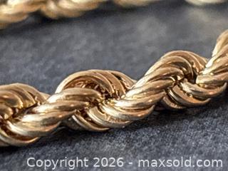 MaxSold Auction: 10K Gold Rope Chain Bracelet and Triple-Band Bangle - Hamilton (Ontario, Canada) SELLER MANAGED Downsizing Online Auction -  Sherman Avenue South
