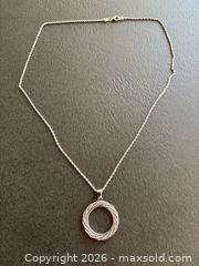 MaxSold Auction: 10K White Gold Pendant and Chain, 20 Inches Long - Hamilton (Ontario, Canada) SELLER MANAGED Downsizing Online Auction -  Sherman Avenue South