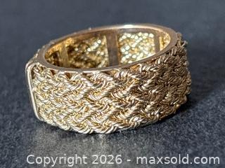MaxSold Auction: 14K Gold Braided Design Ring, Size 7 - Hamilton (Ontario, Canada) SELLER MANAGED Downsizing Online Auction -  Sherman Avenue South