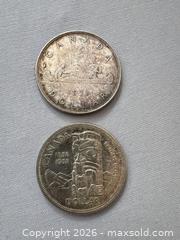 MaxSold Auction: Canadian  1951 and 1958 One Dollar Coins - Hamilton (Ontario, Canada) SELLER MANAGED Downsizing Online Auction -  Sherman Avenue South