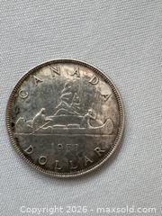 MaxSold Auction: Canadian  1951 and 1958 One Dollar Coins - Hamilton (Ontario, Canada) SELLER MANAGED Downsizing Online Auction -  Sherman Avenue South