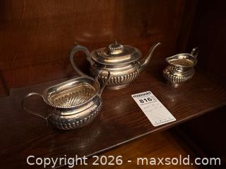MaxSold Auction: Hallmarked Silver Three-Piece Tea Set by J. Stewart of Glasgow - Hamilton (Ontario, Canada) SELLER MANAGED Downsizing Online Auction -  Sherman Avenue South