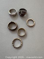 MaxSold Auction: Six Sterling Silver Rings with Hallmarks - Hamilton (Ontario, Canada) SELLER MANAGED Downsizing Online Auction -  Sherman Avenue South