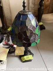 MaxSold Auction: Three J.J. Peng Artisan Stained Glass Table Lamps - Hamilton (Ontario, Canada) SELLER MANAGED Downsizing Online Auction -  Sherman Avenue South