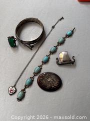 MaxSold Auction: Vintage Sterling Silver Jewelry Including Brooches, Bracelet, Necklace, and Ring - Hamilton (Ontario, Canada) SELLER MANAGED Downsizing Online Auction -  Sherman Avenue South