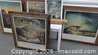 MaxSold Auction: Salvador Dali Framed & Unframed Poster Collection. A - Lakeland (Florida, USA) SELLER MANAGED Moving Online Auction - Highway 33 (STORAGE)