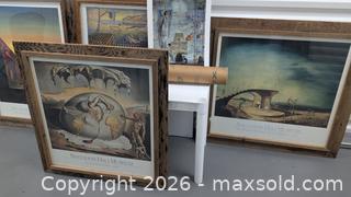 MaxSold Auction: Salvador Dali Framed & Unframed Poster Collection. A - Lakeland (Florida, USA) SELLER MANAGED Moving Online Auction - Highway 33 (STORAGE)