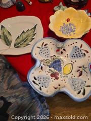 MaxSold Auction: Fitz and Floyd / Clay Horizons Hand-Painted Fruit Motif Serving Bowl - Calgary (Alberta, Canada) PARTNER MANAGED Downsizing Online Auction - Cedar Crescent Southwest (CONDO)