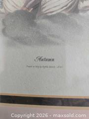 MaxSold Auction: Framed Female Portrait Print, Double Mat, Gold & Wood Frame - Calgary (Alberta, Canada) PARTNER MANAGED Downsizing Online Auction - Cedar Crescent Southwest (CONDO)