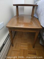 MaxSold Auction: Mid-Century Modern Solid Wood End Table with Two-Tier Open Shelf - Calgary (Alberta, Canada) PARTNER MANAGED Downsizing Online Auction - Cedar Crescent Southwest (CONDO)