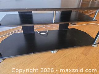 MaxSold Auction: Modern Black and Gray TV Stand / Media Console - Calgary (Alberta, Canada) PARTNER MANAGED Downsizing Online Auction - Cedar Crescent Southwest (CONDO)