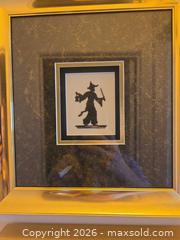 MaxSold Auction: Pair of Framed Cross-Stitch Wall Art with Gold Frames - Calgary (Alberta, Canada) PARTNER MANAGED Downsizing Online Auction - Cedar Crescent Southwest (CONDO)