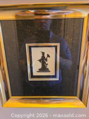 MaxSold Auction: Pair of Framed Cross-Stitch Wall Art with Gold Frames - Calgary (Alberta, Canada) PARTNER MANAGED Downsizing Online Auction - Cedar Crescent Southwest (CONDO)