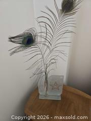 MaxSold Auction: Peacock Feather Vase Lot with Glass Holders - Calgary (Alberta, Canada) PARTNER MANAGED Downsizing Online Auction - Cedar Crescent Southwest (CONDO)