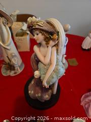 MaxSold Auction: Victorian Romantic Resin Figurine, Pink/Beige/Blue, 10-14 in - Calgary (Alberta, Canada) PARTNER MANAGED Downsizing Online Auction - Cedar Crescent Southwest (CONDO)