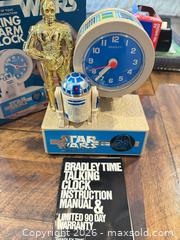 MaxSold Auction: Vintage Star Wars Talking Alarm Clock (original, but Never Used) - Mountain View (California, USA) SELLER MANAGED Downsizing Online Auction - Awalt Drive