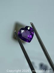 MaxSold Auction: AAA NATURAL! (0.40ct) PURPLE HEART SHAPE AMETHYST GEMSTONE!  - Toronto (Ontario, Canada) PARTNER MANAGED Downsizing Online Auction - Queen Street East